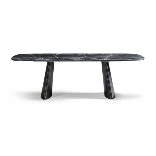 Torii Bonaldo Table with Barrel-Shaped Top