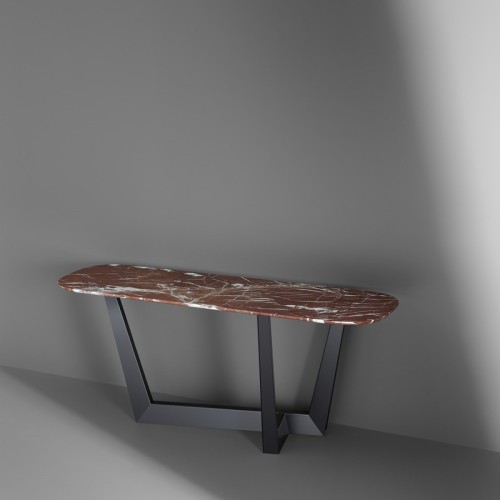 Art Console Bonaldo with Barrel-Shaped Top