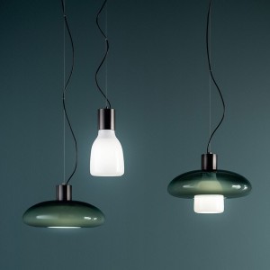 Acquerelli Bonaldo Double Glass Pendant Lamp