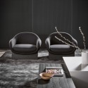 Boolean Armchair Bonaldo with Wooden Base