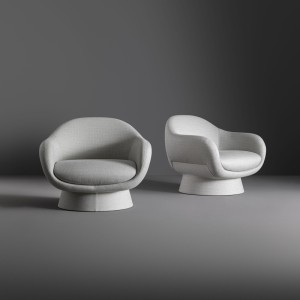 Boolean Armchair Bonaldo Upholstered or Saddle Leather Base