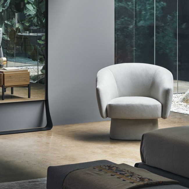 Bruno Bonaldo Armchair with Upholstered Base