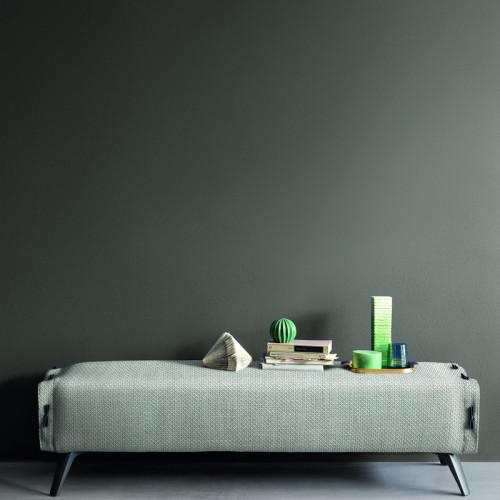 Cuff Bench and Pouf Bonaldo Upholstered