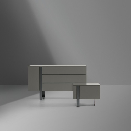 Antibes Bedside Table Bonaldo Lacquered Wood