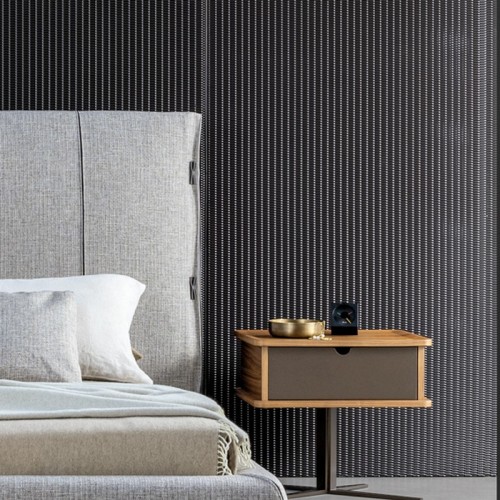 Nelson Bedside Table Bonaldo Walnut