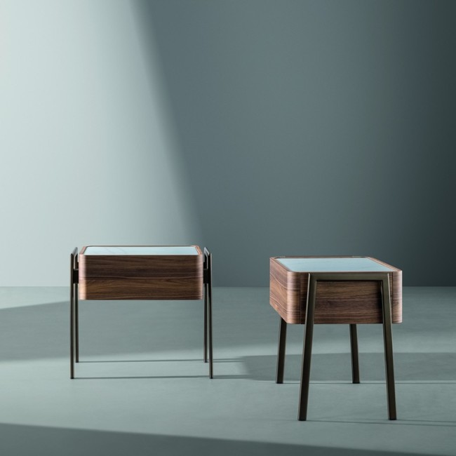Partout Bedside Table Bonaldo Wood