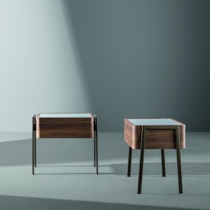 Partout Bedside Table Bonaldo Wood