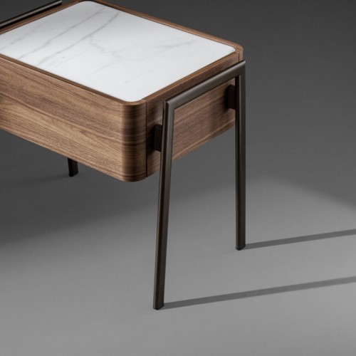 Partout Bedside Table Bonaldo Wood