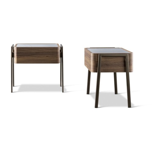Partout Bedside Table Bonaldo Wood