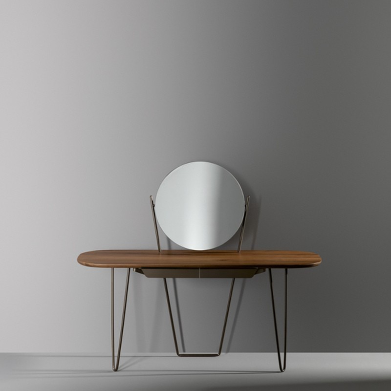 Coseno Vanity Table Bonaldo Wood with Mirror
