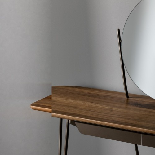 Coseno Vanity Table Bonaldo Wood with Mirror