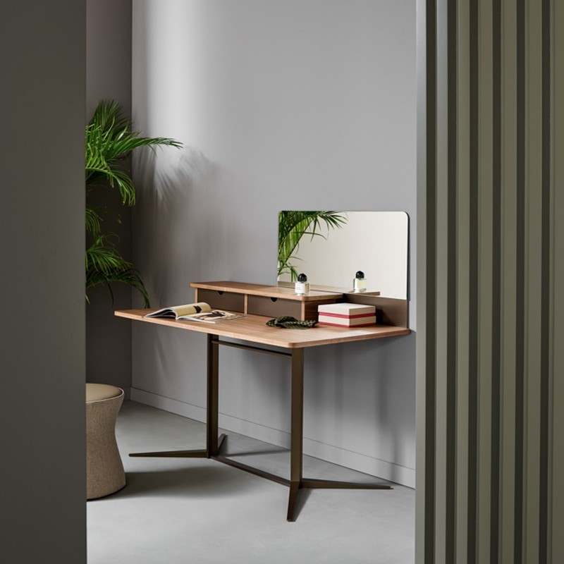 Nelson Vanity Table Bonaldo Walnut