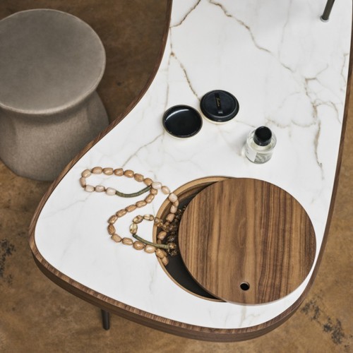 Venus Vanity Table Bonaldo Ceramic with Mirror