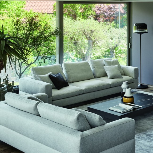 Ever More Bonaldo Linear Sofa in Fabric or Leather