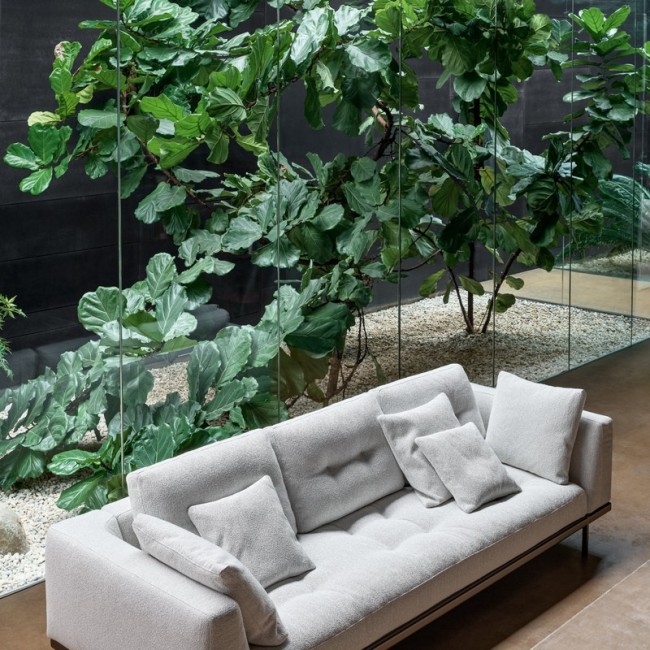 Maximilian Bonaldo Linear Sofa in Fabric or Leather
