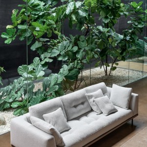 Maximilian Bonaldo Linear Sofa in Fabric or Leather