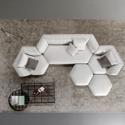 Panorama New Bonaldo Modular Sofa in Fabric
