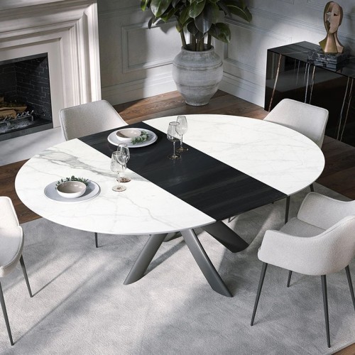 Style Round Ext Tonin Casa Table