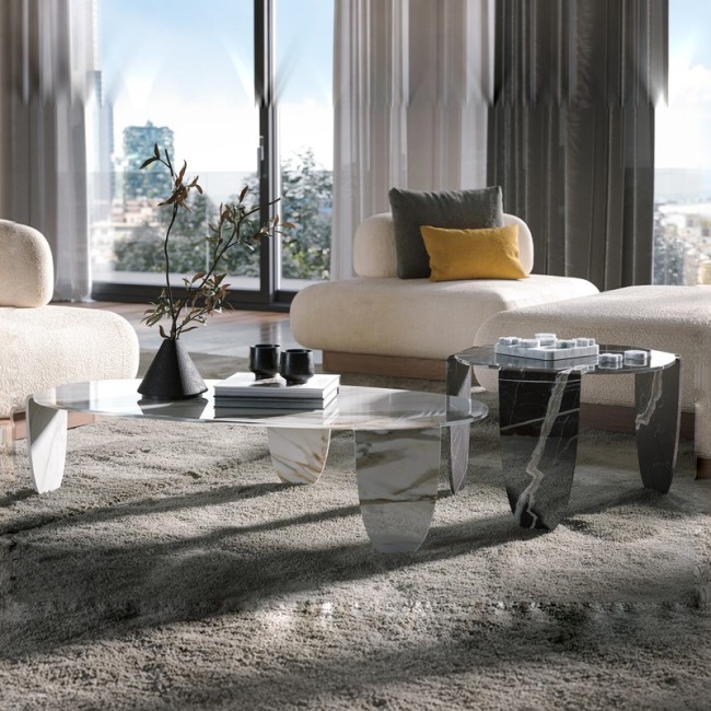 Arturo Artistic Glass Tonin Casa Coffee table