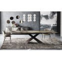 Tyron Crystalart Drive Cattelan Italia extendable dining Table
