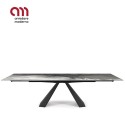 Eliot Crystalart Drive Cattelan Italia extendable dining Table