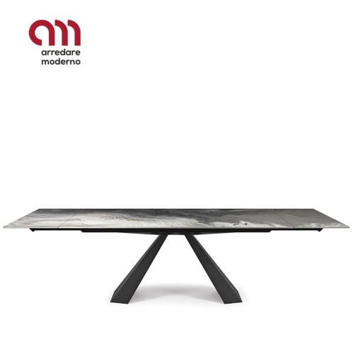 Eliot Crystalart Drive Cattelan Italia extendable dining Table