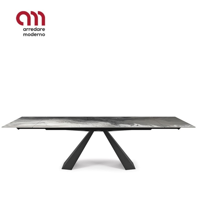 Eliot Crystalart Drive Cattelan Italia extendable dining Table