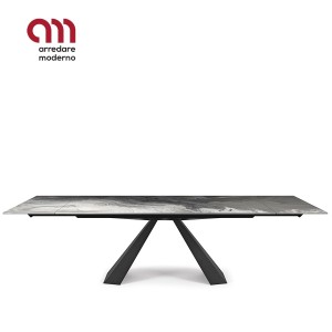Eliot Crystalart Drive Cattelan Italia extendable dining Table