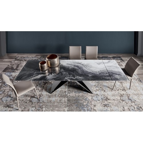 Premier Crystalart Drive Cattelan Italia extended dining Table