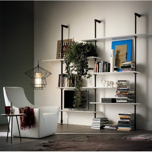 Airport Cattelan Italia metal and wood bookcase