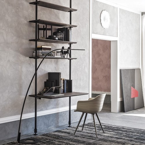 Airport Cattelan Italia metal and wood bookcase