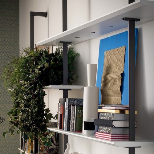 Airport Cattelan Italia metal and wood bookcase