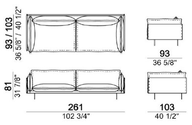 AutoReverse-DivanoLineare-Arketipo-dimensioni