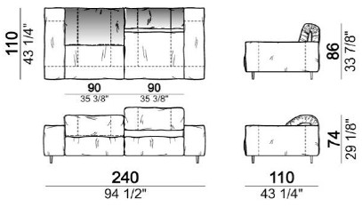 CloseToMe-DivanoLineare-Arketipo-Dimensione