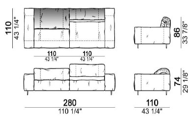 CloseToMe-DivanoLineare-Arketipo-Dimensione