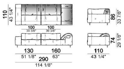 CloseToMe-DivanoLineare-Arketipo-Dimensione