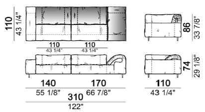 CloseToMe-DivanoLineare-Arketipo-Dimensione