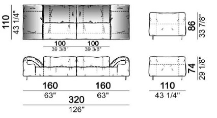 CloseToMe-DivanoLineare-Arketipo-Dimensione