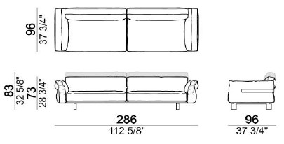 CloseToMe-DivanoLineare-Arketipo-dimensioni