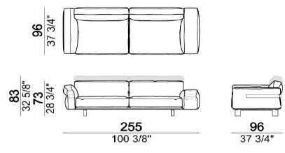 CloseToMe-DivanoLineare-Arketipo-dimensioni