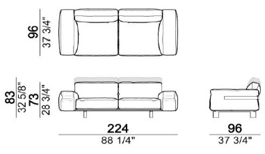 CloseToMe-DivanoLineare-Arketipo-dimensioni