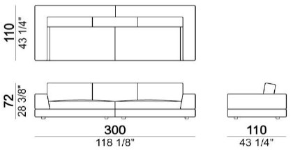 Plat-divanoLineare-dimensioni
