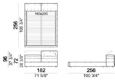 MAYFAIRDREAM-LettoMatrimoniale-Arketipo-dimensioni401