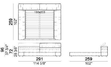 MAYFAIRDREAM-LettoMatrimoniale-Arketipo-dimensioni