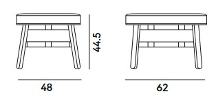 Croissant Billiani Pouf Dimensions