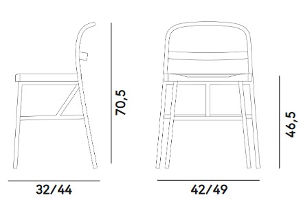Puccio Billiani Chair Dimensions
