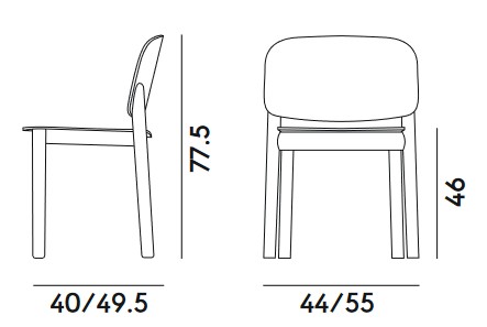 W Billiani Chair Dimensions