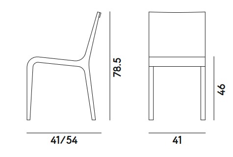 Foglia Billiani Chair Dimensions