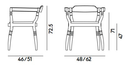 Fuga Billiani Chair Measurements