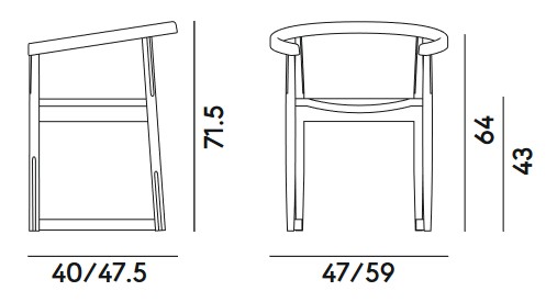 Nordica Billiani Chair Dimensions